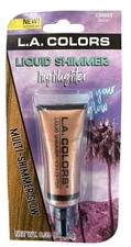 L.A. COLORS Liquid Shimmer Highlighter C30653 BRAZEN Tan Multi-Shimmer Radiant