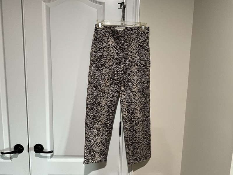 LEOPARD PRINT PANTS BY VERTIGO PARIS VINTAGE  MADE IN FRANCE GREAT CONDITION
