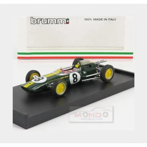 1:43 BRUMM Lotus F1 25 #8 Winner Italy Gp Jim Clark 1963 World Champion R332 - Immagine 2 di 2