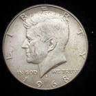 40% Silver - 1968 Kennedy Half Dollar  - 03-32