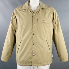 BATTENWEAR Size L Khaki Nylon Snaps Jacket