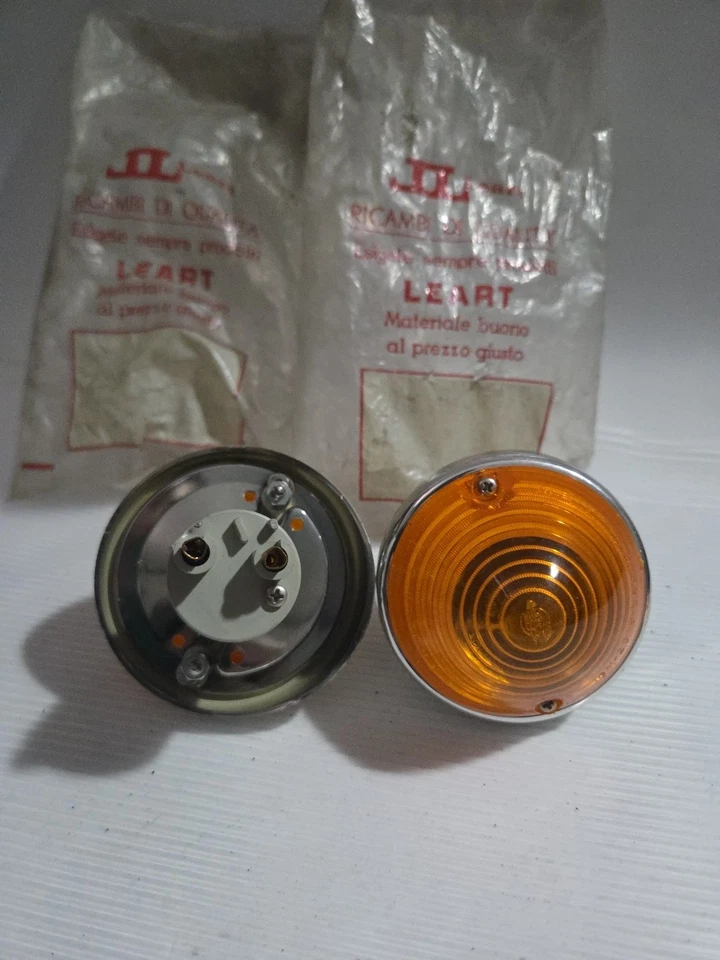 FIAT 500 D - E DERIVATE COPPIA FRECCE ANTERIORI NEW NOS LEART - Immagine 3 di 4