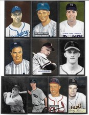 DUKE SNIDER WHITEY FORD HODGES 10 CARD LOT 2001 BOWMAN CHROME ROOKIE REPRINT SET