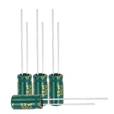 100pcs, Electrolytic Capacitor 22UF 50V with Aluminum Radial Leads 5 x 11mm