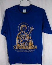 Port & Company Teen Blue  Graphics and Quote T-Shirt S NWT