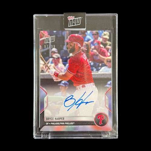 2022 Topps Now Road to Opening Day Bryce Harper #OD-271A Phillies Auto /99