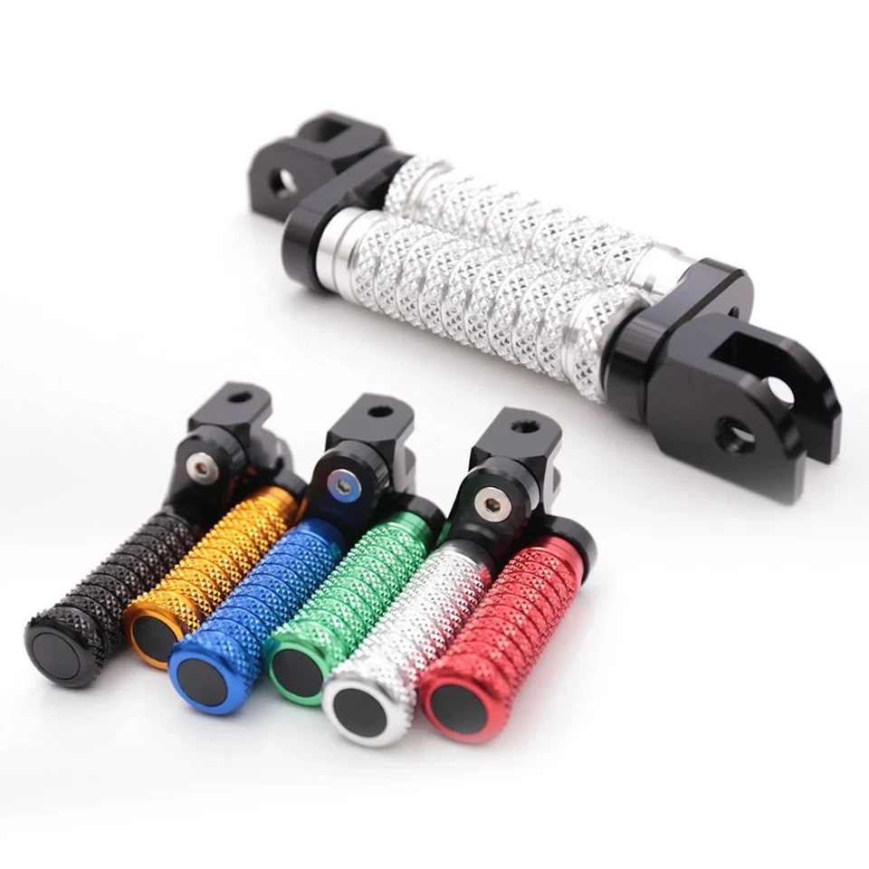 Clavijas delanteras de extensión de poste de 1 pulgada plateadas para Ducati 848/R/EVO 08-10 11 12 13 Foto 3 de 4