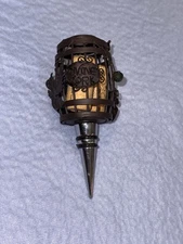 Cork Barrel Wine Bottle Stopper by Epic, Metal Cork Cage  Holder. 5.1/4” Tall