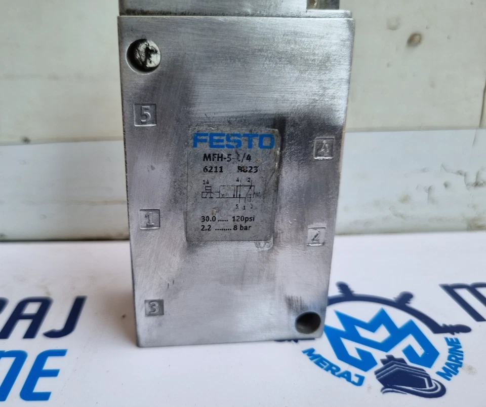 Festo Mfh-5-1/4 Solenoide Valvola 30.0 120 Psi 2.2 8 BAR - Immagine 2 di 4