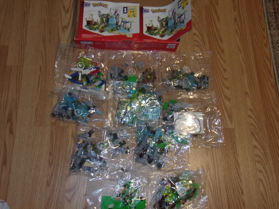 MEGA Construx Pokemon Jungle Voyage Playset Missing Bags 1 and 8 Bags are Sealed - Image 3 of 4