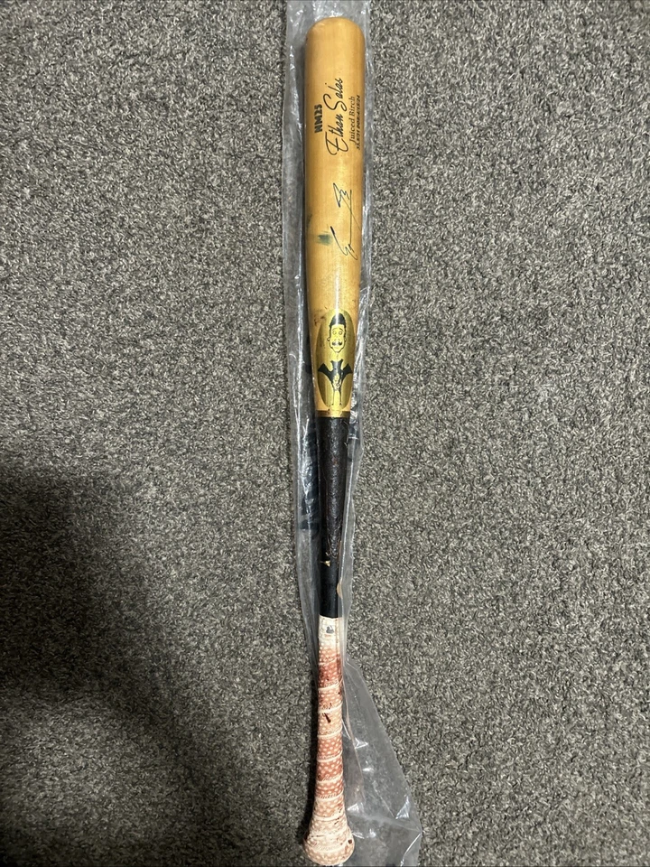 San Diego Padres Ethan Salas Signed 2024 Game Used Cracked Birdman Bat PSA 🔥 - Image 2 of 4