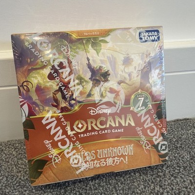   Disney Lorcana Wilds Unknown Japanese Booster Box 16 Packs Sealed Fast   