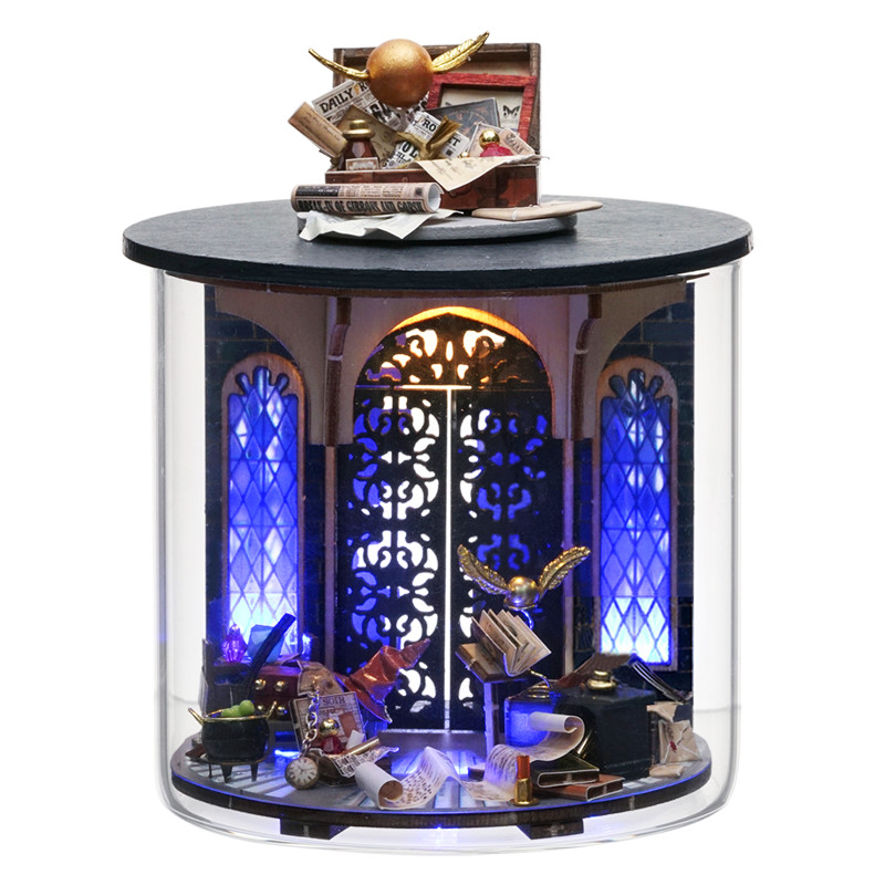 Diorama Fantasy 3D LED - Shadow Box Legno per Collezionisti - 2