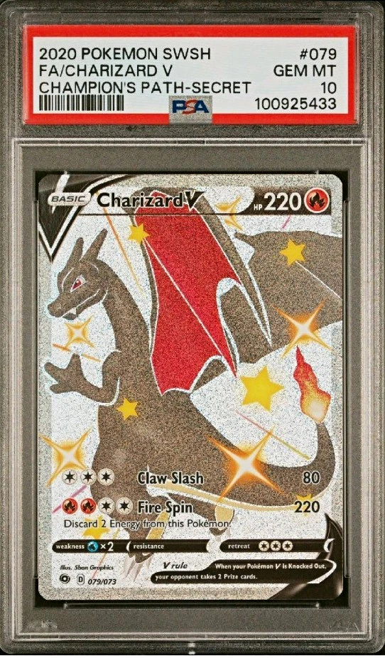 Charizard V - Champion's Path #79 Price & Value ($256.06) | PokeScope