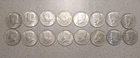 JFK 40% Silver Half Dollars-Roll Of 16 Coins.