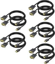 HDMI to VGA Cable 10-Pack, Computer HDMI to VGA Monitor Cord 6ft Male to Male...