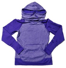 Champion Duo Dry Hoodie Womens Small Purple Pullover Athletic Sweatshirt