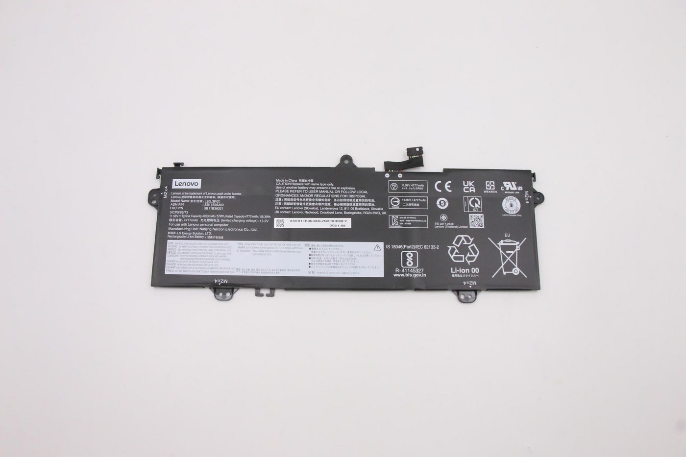 Lenovo 5B11B36321 LG L20L3PG1 11.58V57Wh3cell - Image 2