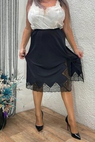 vintage charnos  nylon black half slip underskirt lingerie  size XL