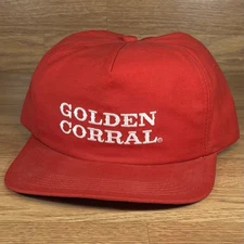 Vintage Golden Corral Restaurant Snapback Trucker Hat Cap Made In USA