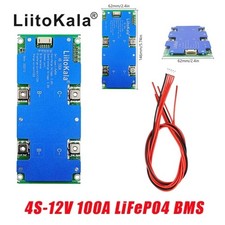 LiitoKala 4S 12V100A LiFePO4 BMS Battery Pack 12V 24V 36V 48V PCM PCB Balancer #
