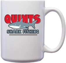 Funny Quints Shark Fishing Mug – Perfect Novelty Gift for Anglers and Fans
