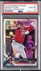 2018 BOWMAN CHROME REFRACTOR #1 SHOHEI OHTANI ROOKIE RC #/499 PSA 10