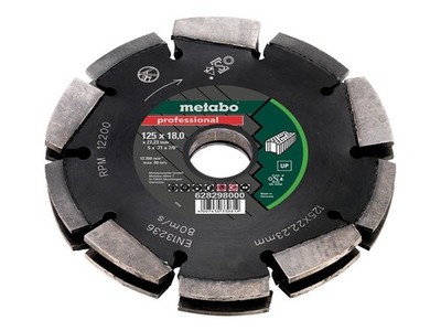 Metabo - 2 Row Professional UP Universal Wall Chaser Blade 125 x 18 x 22.23mm
