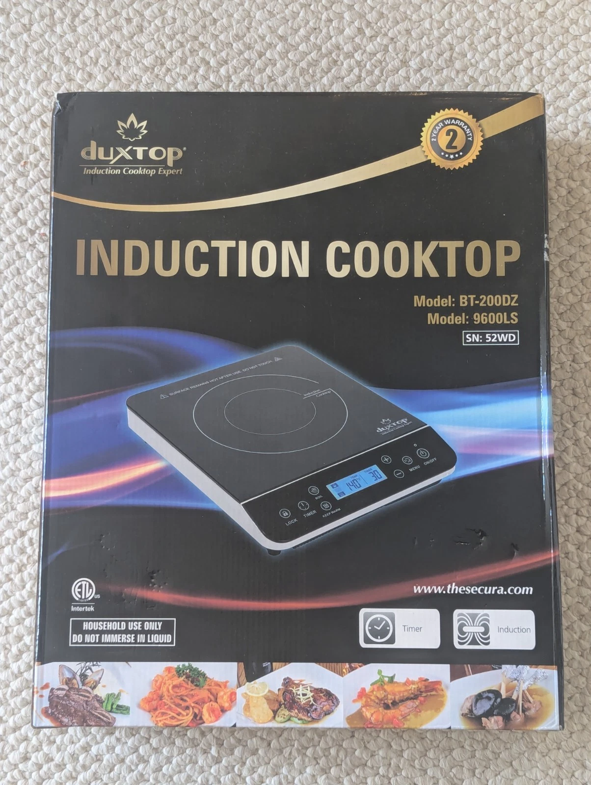 Duxtop Portable Induction Cooktop; New-in-Box; Model BT-200DZ/9600LS;1800W
Opens in a new window or 