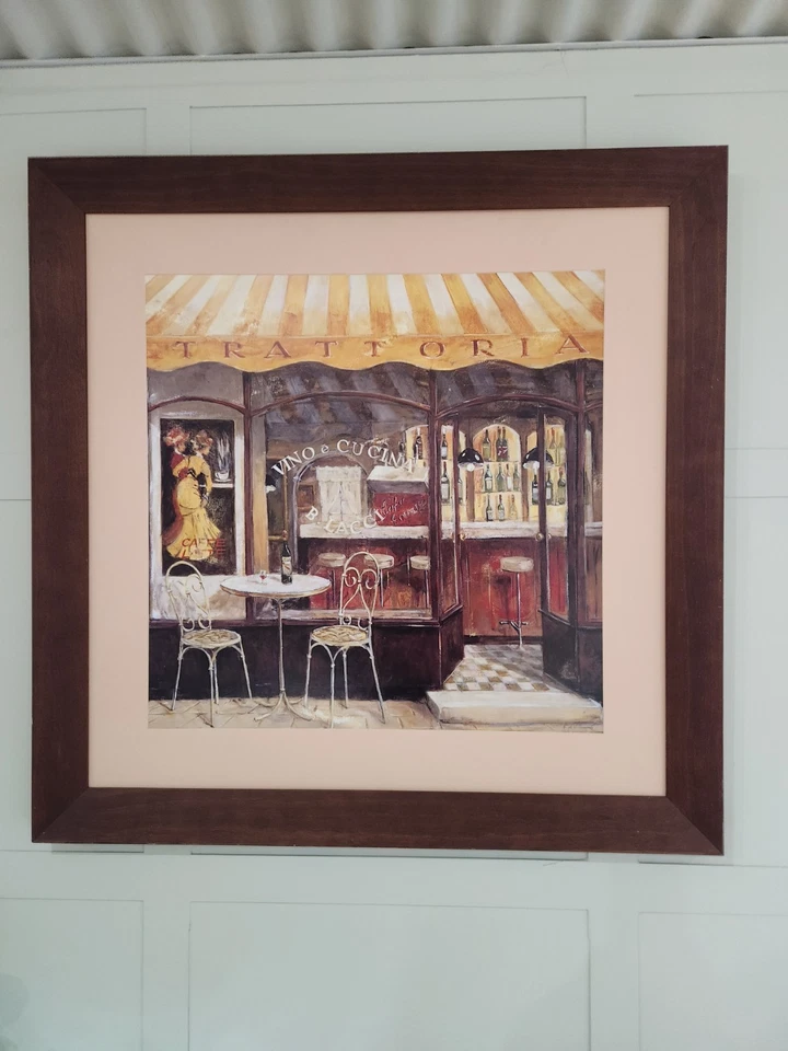 Large Blackwood Framed Print "Kitchen Trattoria" by Fabrice De Villeneuve - image 2 of 4