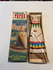 VINTAGE 1960s Marx INDIAN TEEPEE Playset in BOX Johnny West Fort Apache Fighters