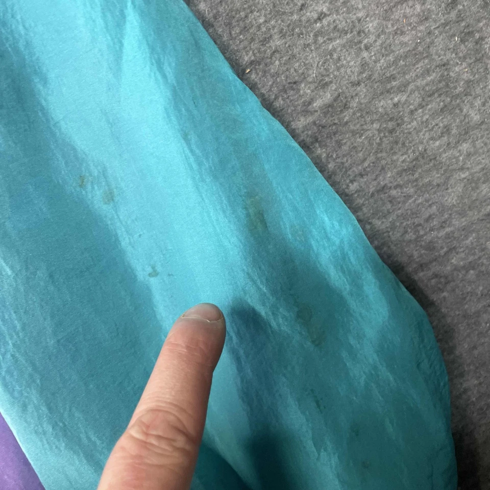 Chaqueta de colección Olympic Exposure para mujer pequeña bombardero púrpura verde azulado deportiva años 80 Foto 3 de 4