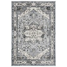 SAFAVIEH Brentwood Collection BNT852G Grey / Black Rug