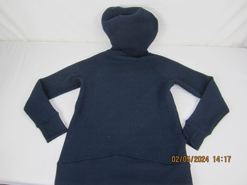 Mono B Women's Waffle Knit Full Zip Hoodie Blue Size S - Picture 15 of 15