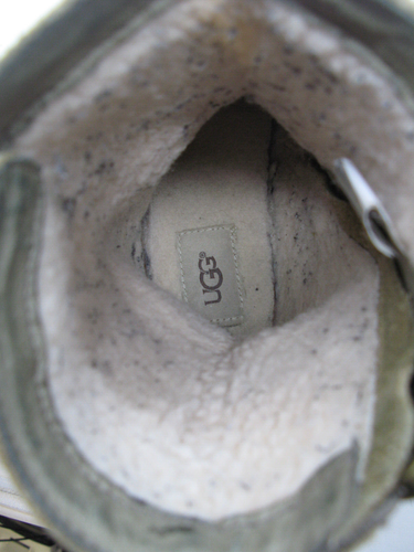 UGG Niels II Chipmunk Leather Fur Zip Buckle Water Resistant Shearling Boots 6.5 - Picture 8 of 10