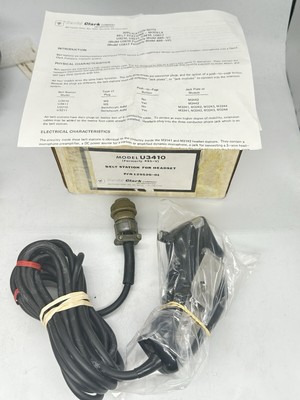 David Clark U3410 (485-V) Belt station for Headset w/ parts list and instruction