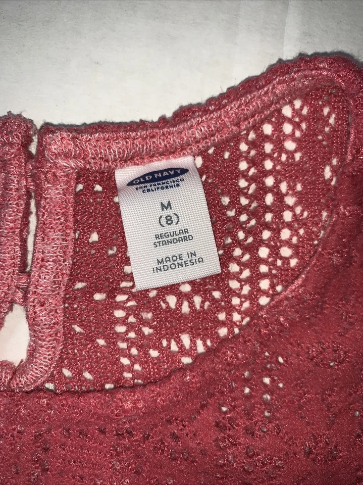 Usado - Antiguo Suéter Túnica Azul Marino Manga Larga Niñas (Talla M/8) Foto 3 de 4