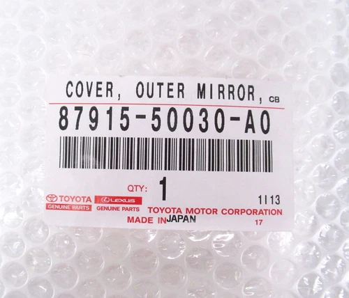 Genuine OEM Toyota Lexus 87915-50030-A0 Passenger RH Side Mirror Cover White
