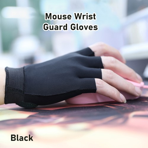 Mouse Wrist Guard Gloves Slim Anti-Sweat Computer Mouse Drag Silicone Brace Pad - Picture 26 of 29