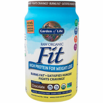 RAW Organic Fit, High Protein for Weight Loss, Chocolate, 32.09 oz (910 g) 03/26