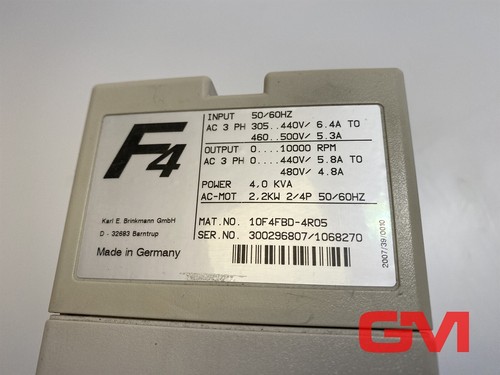 KEB Frequency Converter 10F4FBD-4R05 Combivert F4 2,2KW 4KVA - Picture 2 of 7