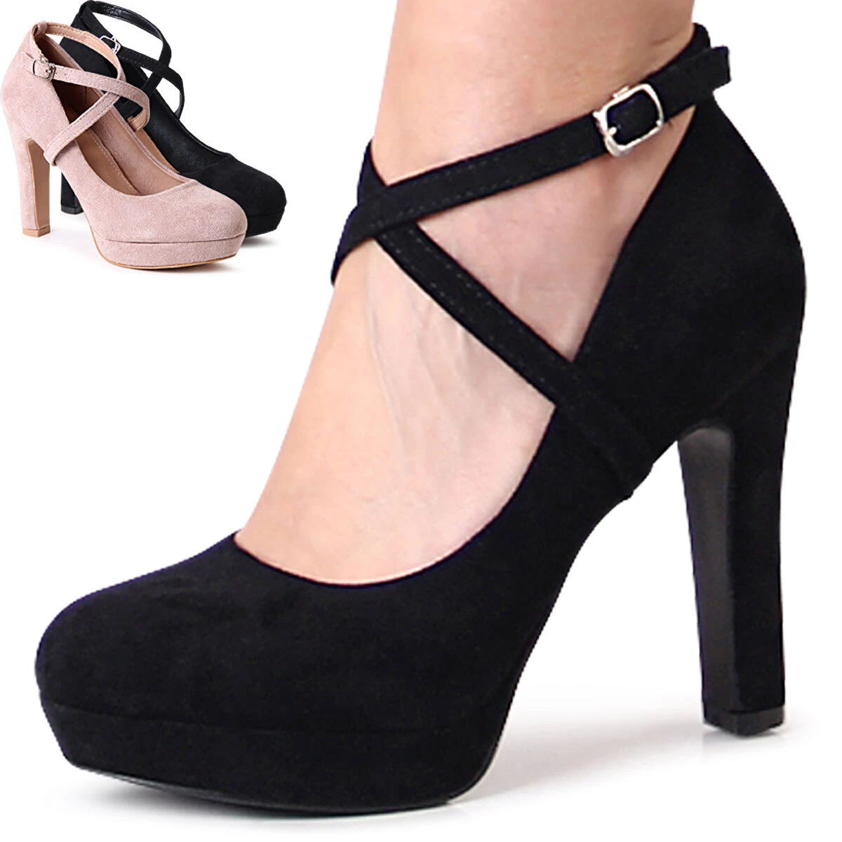 Scarpe Con Tacco E Cinturini Con Fibbia - Foto 9