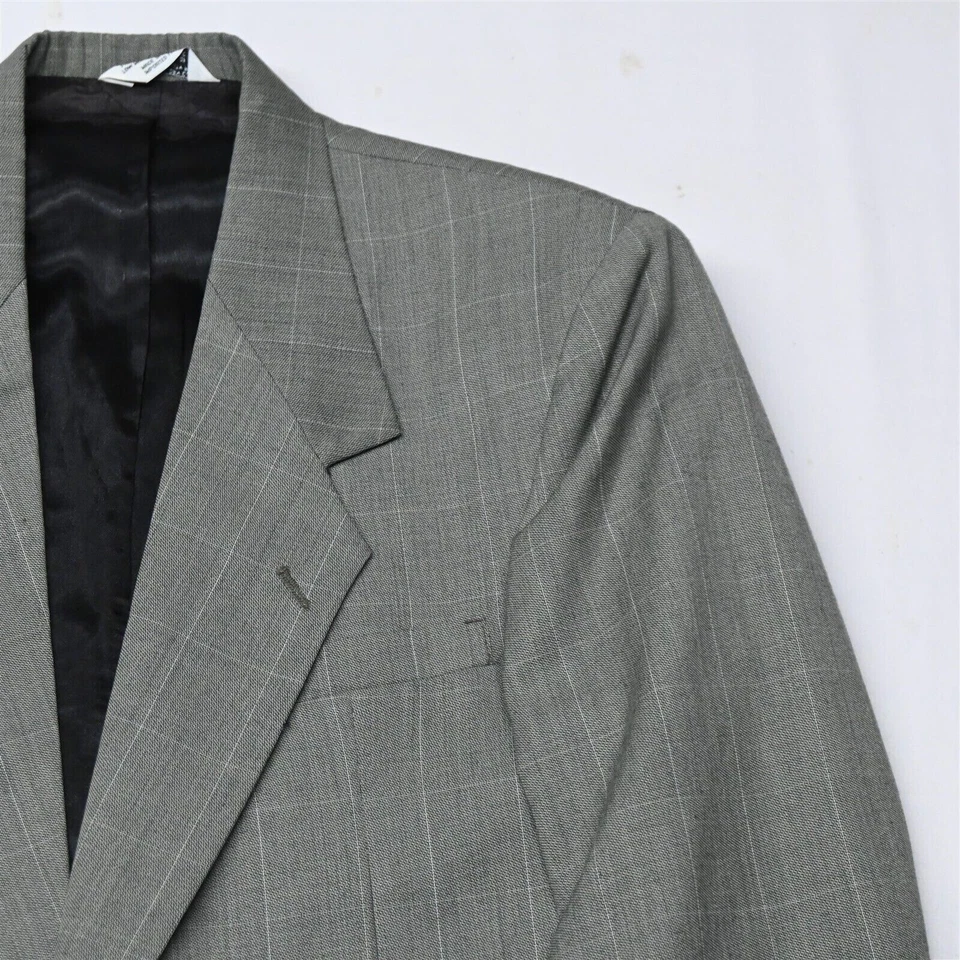 De Colección Cellini Uomo 40R 34x29 Verde Ventana Hombres Chaqueta Deportiva Pantalones Traje Foto 2 de 4