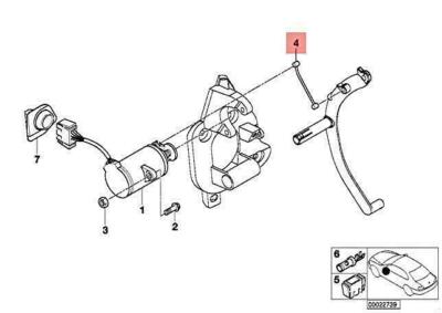 OEM BMW E46 318D 320D 330D SEDAN WAGON BOWDEN CABLE 35411163883 
