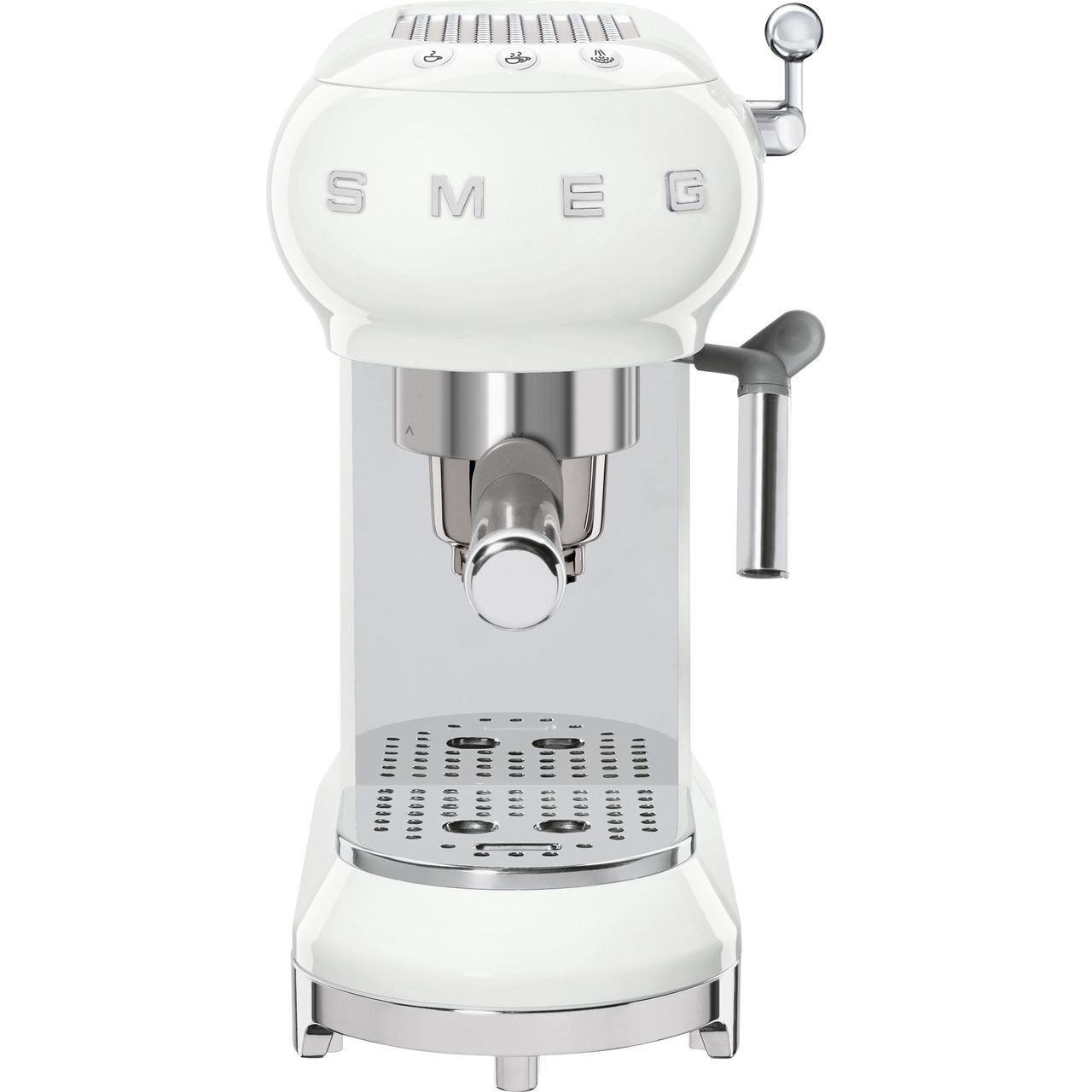 Smeg ECF01WHUK 50's Retro Espresso Coffee Machine 15 bar White