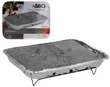 Einweggrill mit Holzkohle - Einweg Grill 31 x 24 - Minigrill Picknick Grill TOP