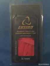 Norway Industries Fusion Broadhead Flights - 2.1" - Package of 100 - Pink