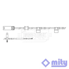 Fits Cooper One Clubman 1.6 D 2.0 One Brake Pad Wear Sensor Front Mity