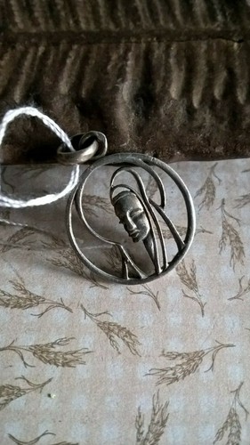 Pendentif En Argent Moderniste Signé REYT - Argent 850, Occasion Bon état