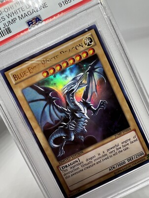 Yugioh Blue Eyes White Dragon JUMP-EN068 PSA 8 Ultra Rare Promo